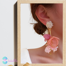 画像をギャラリービューアに読み込む, 【Bougainvillea chiffon pierce】 ブーゲンビリア シフォン ピアス